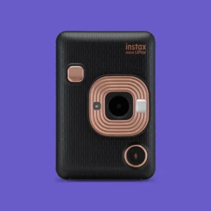 FujiFilm Instax Mini Liplay Plus Instant Camera (Elegant Black)