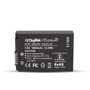 DigiTek (Platinum EN-EL25) Extra Power Secondary Li-ion Rechargeable Battery