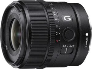 Sony E 15mm f/1.4 G Lens