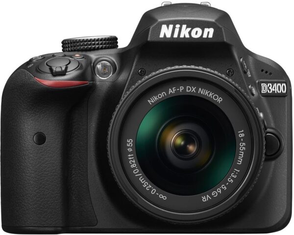 Nikon D3400 DSLR Camera and Nikkor 18-55mm Lens