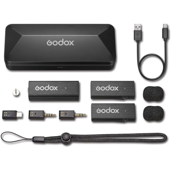 Godox MoveLink Mini UC 2-Person Wireless Microphone System for Cameras & Mobile Devices