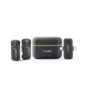 Digitek DWM-103 Wireless Microphone System with Dual Interface Type C & Lightning Connector