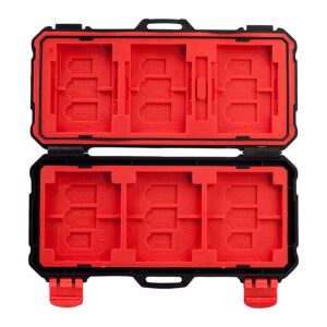 HIFFIN KH 15 Water-Resistant XQD/CF/TF/MSD/SD/Micro SIM/Nano Memory Card Case Box Keeper Carrying Holder Storage Organizer 36 Slots for Sandisk Transcend Lexar Kingston