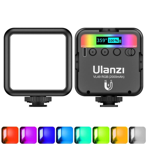 ULANZI VL120 RGB Video Light and ULANZI VL49 RGB Video Light